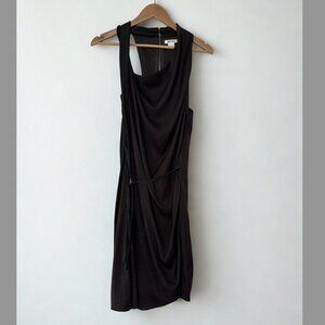 Helmut Lange Silk Dress - Chocolate